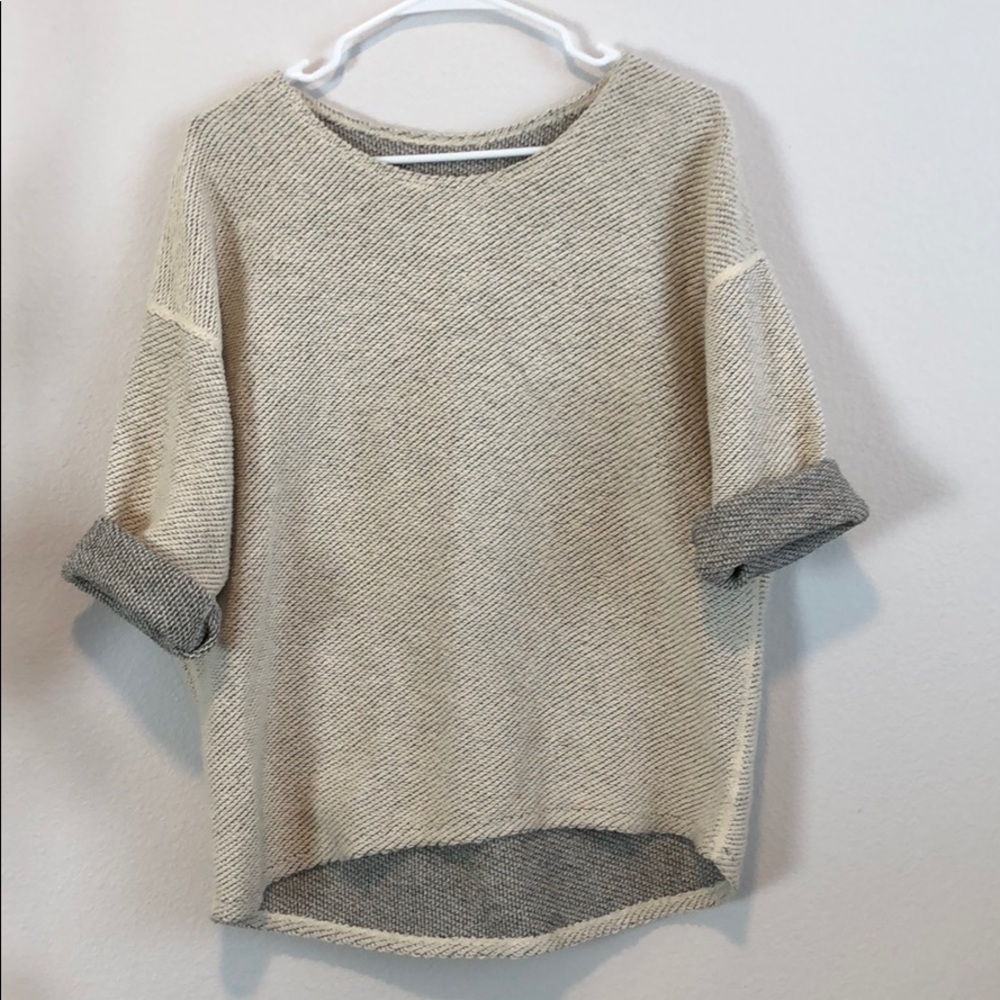 American Apparel cream knit sweater